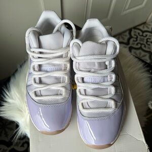 Women's White and Purple Jordan